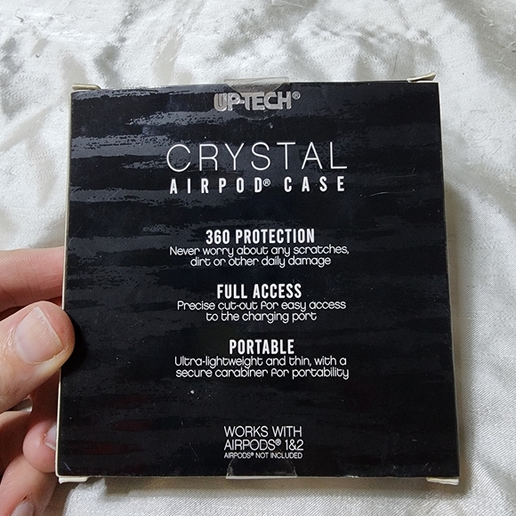 NWT Up-Tech Gold Hard Crystal AirPod Case Airpods Gen 1 & 2 - Picture 5 of 6